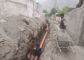 historic moment gilgit gets its first ever sewerage system project