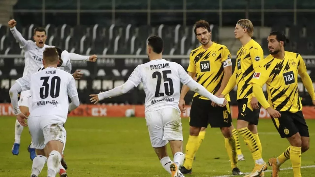 gladbach end losing streak over dortmund gladbach end losing streak over dortmund