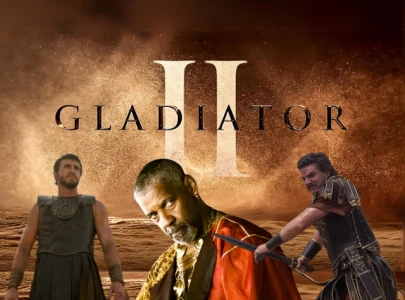 gladiator ii review denzel washington brings intensity to ridley scott s arena in rome