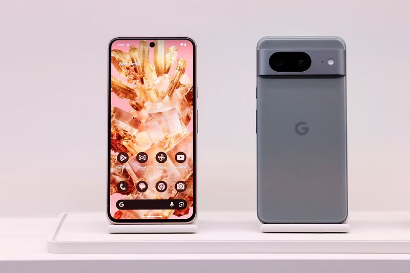 the new pixel 8 phone is displayed in new york city us october 4 2023 photo reuters