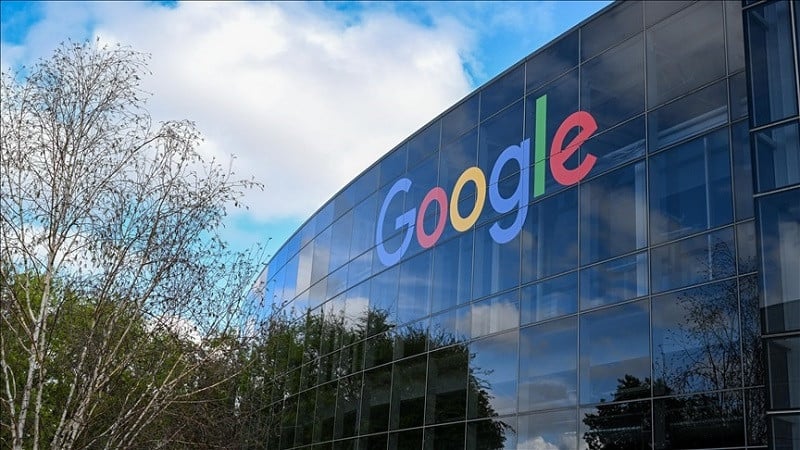 google logo as seen on a building photo anadolu agency