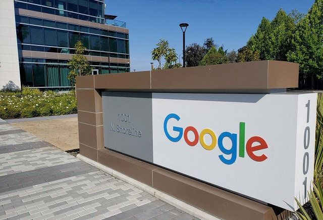 a sign is pictured outside a google office near the company s headquarters in mountain view california u s may 8 2019 photo reuters