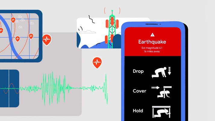 The system uses accelerometers in active android smart phones to detect seismic activities. PHOTO: APP