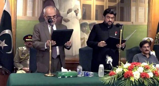 tessori takes oath as new sindh governor tessori takes oath as new sindh governor