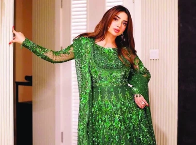 looking glamorous in green