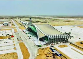 gwadar airport welcomes maiden flight