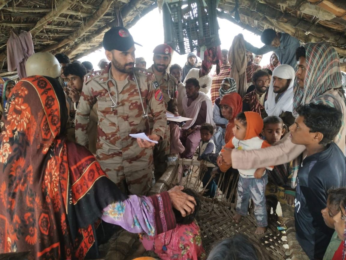 pakistan army navy and fc troops are busy in rescue and relief efforts in gwadar district photo ispr file