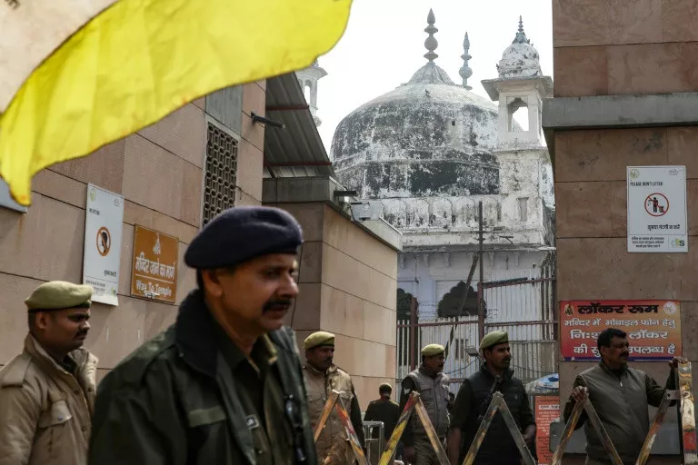 hindus maintain that the gyanvapi mosque was built over a shrine to the hindu deity shiva photo afp hindus maintain that the gyanvapi mosque was built over a shrine to the hindu deity shiva photo afp