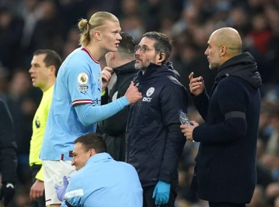 guardiola hopeful haaland will be fit for arsenal clash