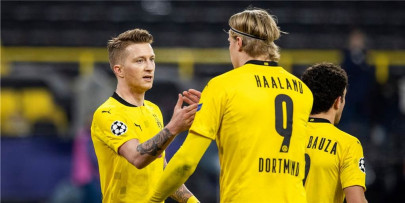 dortmund skipper reus revels alongside unique haaland