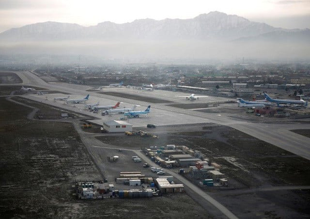an aerial view of the hamid karzai international airport in kabul previously known as kabul international airport in afghanistan february 11 2016 photo reuters an aerial view of the hamid karzai international airport in kabul previously known as kabul international airport in afghanistan february 11 2016 photo reuters