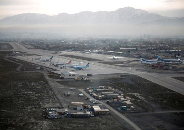 an aerial view of the hamid karzai international airport in kabul previously known as kabul international airport in afghanistan february 11 2016 photo reuters