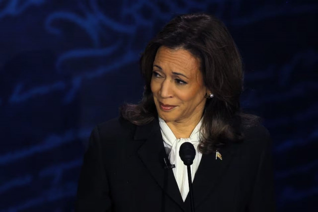 democratic presidential nominee us vice president kamala harris listens during a presidential debate with republican presidential nominee former us president donald trump not in picture in philadelphia pennsylvania us on september 10 2024 photo reuters democratic presidential nominee us vice president kamala harris listens during a presidential debate with republican presidential nominee former us president donald trump not in picture in philadelphia pennsylvania us on september 10 2024 photo reuters