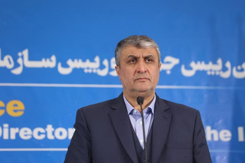 head of iran s atomic energy organization mohammad eslami looks on during a news conference in tehran iran march 4 2023 photo reuters