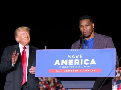 herschel walker mistakenly endorses trump jr at georgia rally