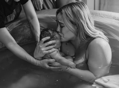 hilary duff welcomes fourth baby townes meadow bair through water birth