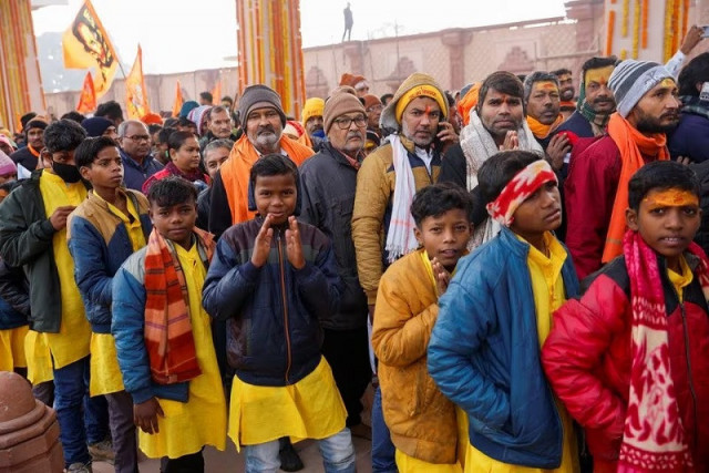 hindus throng ram temple in india s ayodhya as it opens to the public hindus throng ram temple in india s ayodhya as it opens to the public