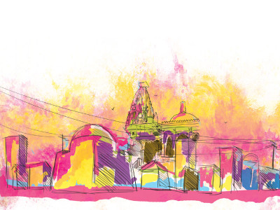 holi day good vs evil not white vs colour