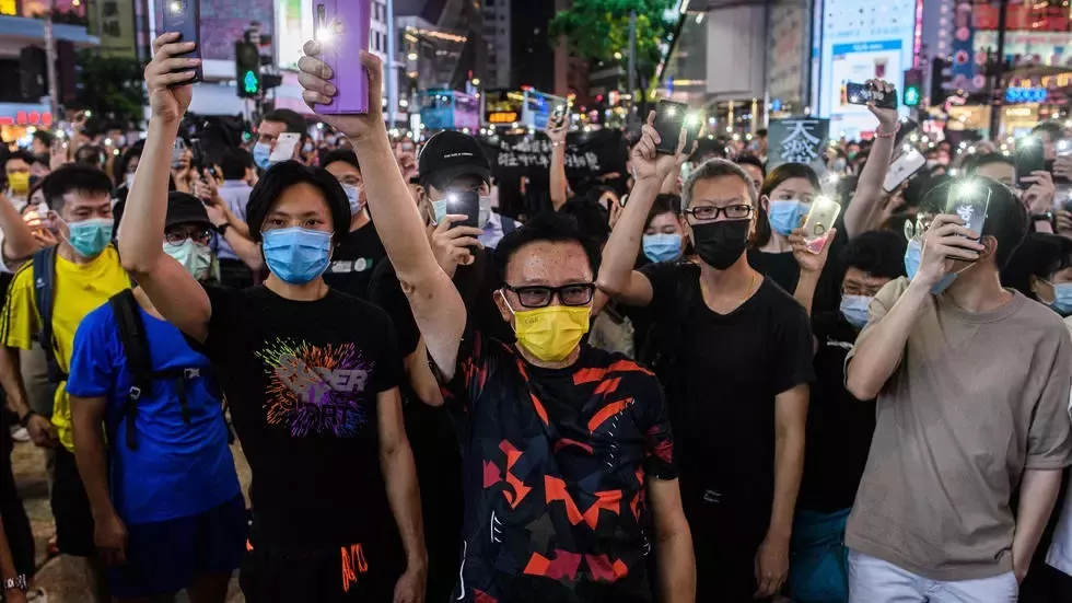 protests against china s increasingly heavy handed approach to hong kong of wracked the city for a year photo afp protests against china s increasingly heavy handed approach to hong kong of wracked the city for a year photo afp