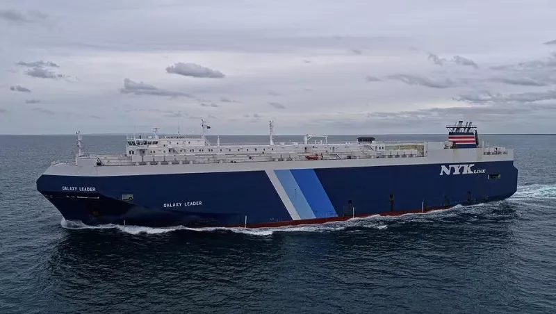 british owned japanese operated cargo ship galaxy leader reported to have been captured by houthis in the southern red sea photo reuters british owned japanese operated cargo ship galaxy leader reported to have been captured by houthis in the southern red sea photo reuters