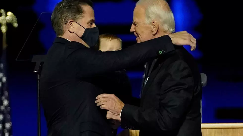 us president elect joe biden s son hunter biden l says he is facing a tax probe photo afp file