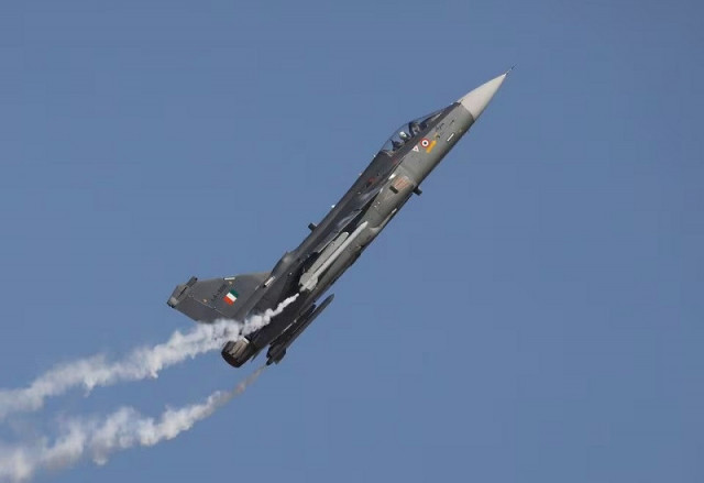 an iaf light combat aircraft tejas at the hindon air force station on the outskirts of new delhi india october 8 2019 photo reuters an iaf light combat aircraft tejas at the hindon air force station on the outskirts of new delhi india october 8 2019 photo reuters