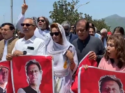 pti leaders rally against imran s detention slams govt over mismanagement pti leaders rally against imran s detention slams govt over mismanagement