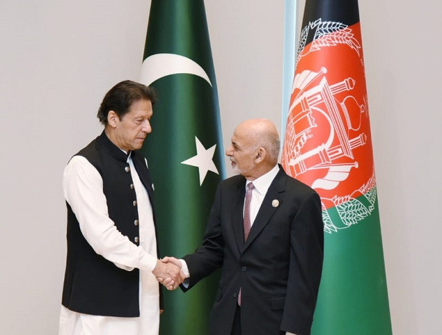 pm imran with afghan president ashraf ghani photo foreign office