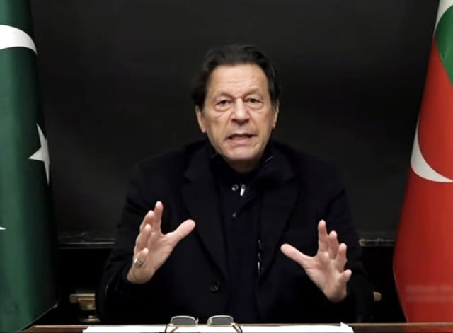 pti chairman imran khan is addressing a press conference screengrab pti chairman imran khan is addressing a press conference screengrab