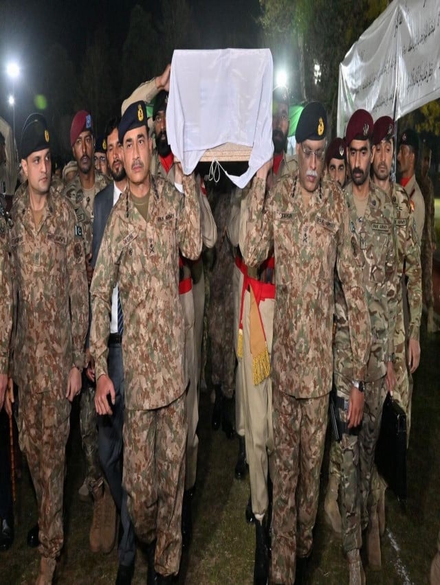 Funeral Prayers Of Martyred Army Officers Offered