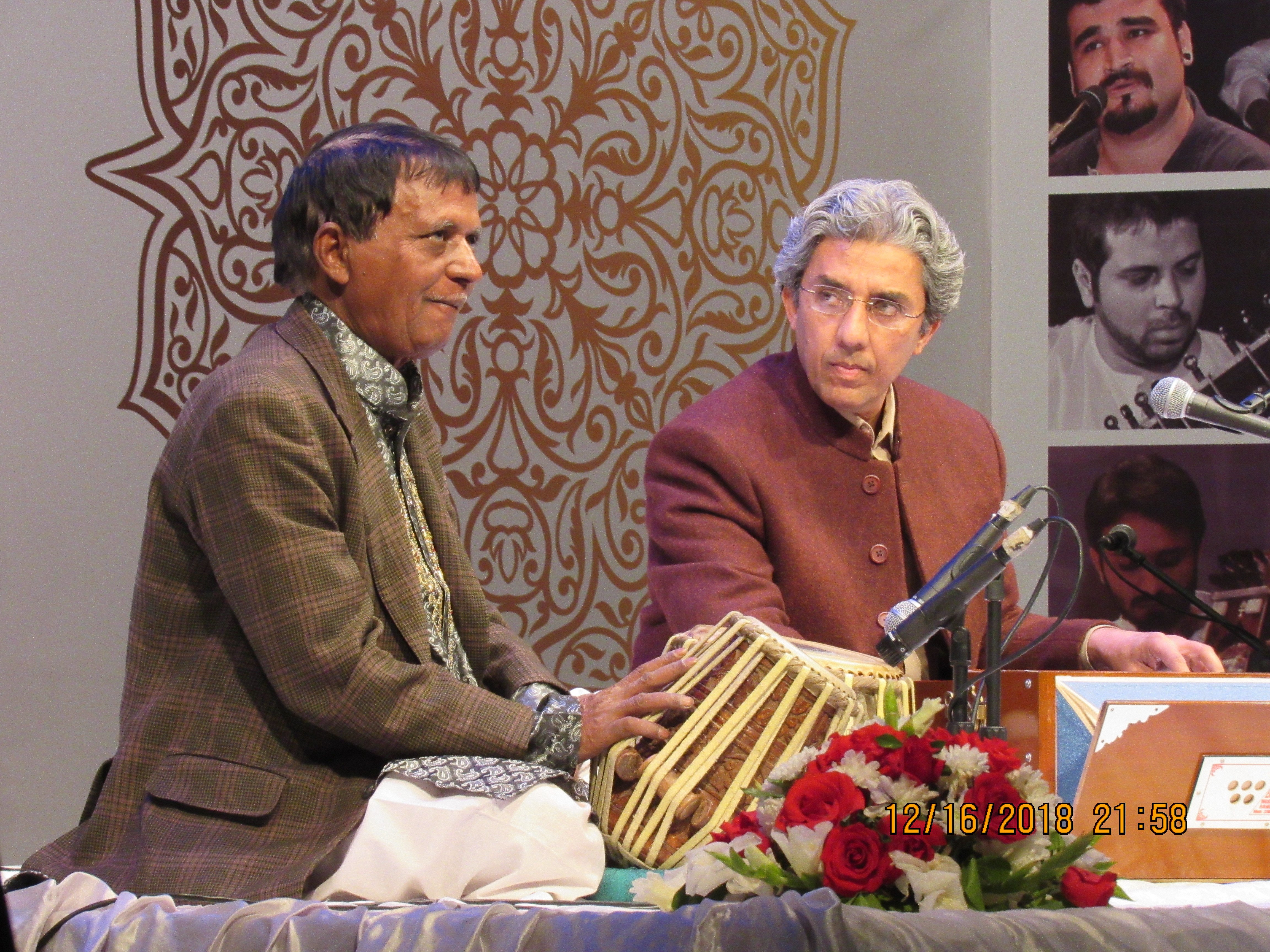 professor shahbaz ali harmonium and ustaad bashir khan tabla at the 10th tehzeeb festival