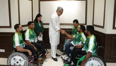 mohsin naqvi rewards wheelchair cricketers for asia cup triumph