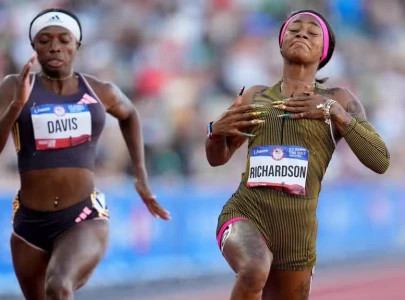 richardson wins 100m at us trials to qualify for paris olympics