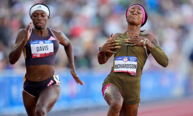 richardson wins 100m at us trials to qualify for paris olympics richardson wins 100m at us trials to qualify for paris olympics