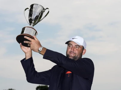 scheffler downs kim in playoff to win protest hit travelers championship