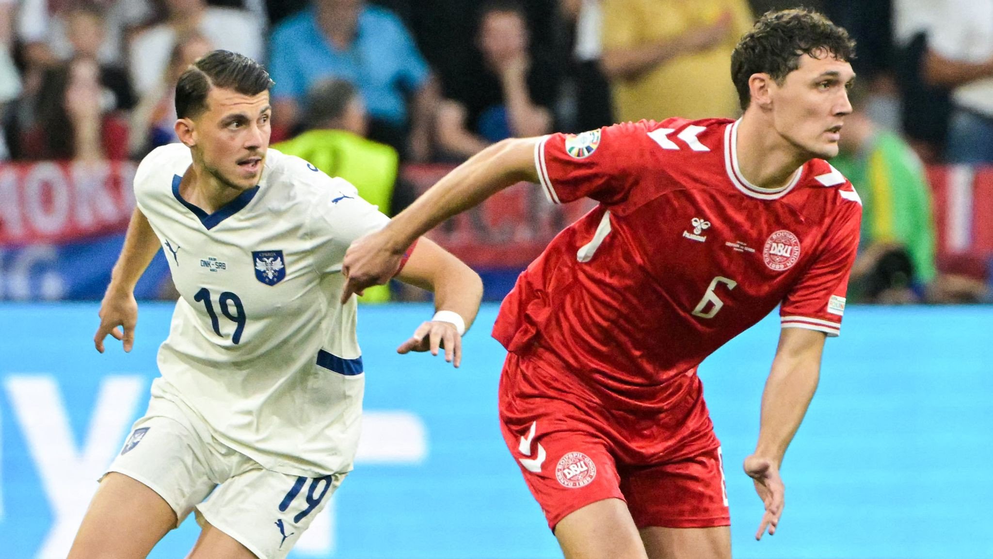 denmark through to euros last 16 with serbia stalemate