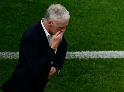 france coach deschamps holds hands up after euro 2024 exit france coach deschamps holds hands up after euro 2024 exit