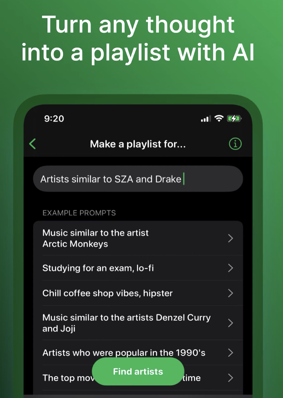 AI to make your Spotify Playlist better than Spotify's AI.