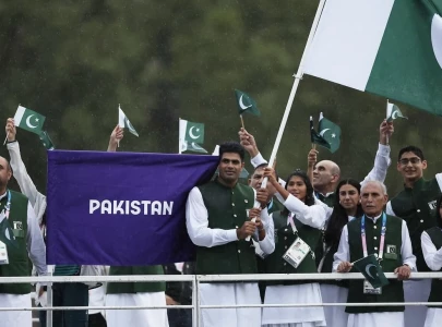 paris olympics arshad nadeem led pakistani contingent all set for opening ceremony paris olympics arshad nadeem led pakistani contingent all set for opening ceremony