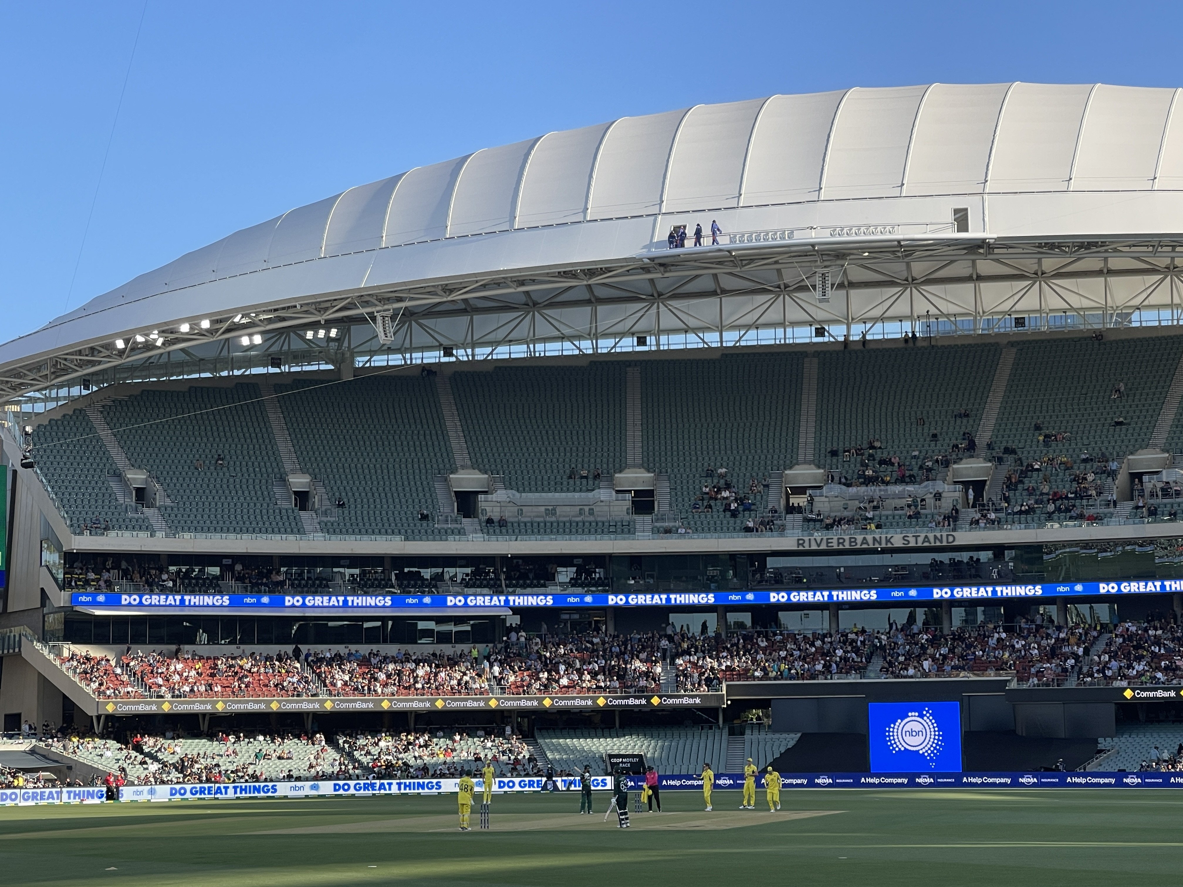 openers saim ayub 82 and abdullah shafique 41 on pitch as pakistan chase 164 run target at adelaide oval november 8 2024 express photo huzaifa siddiqui