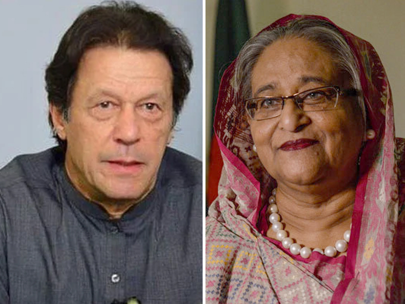 pm imran felicitates sheikh hasina on bangladesh s 50th anniversary