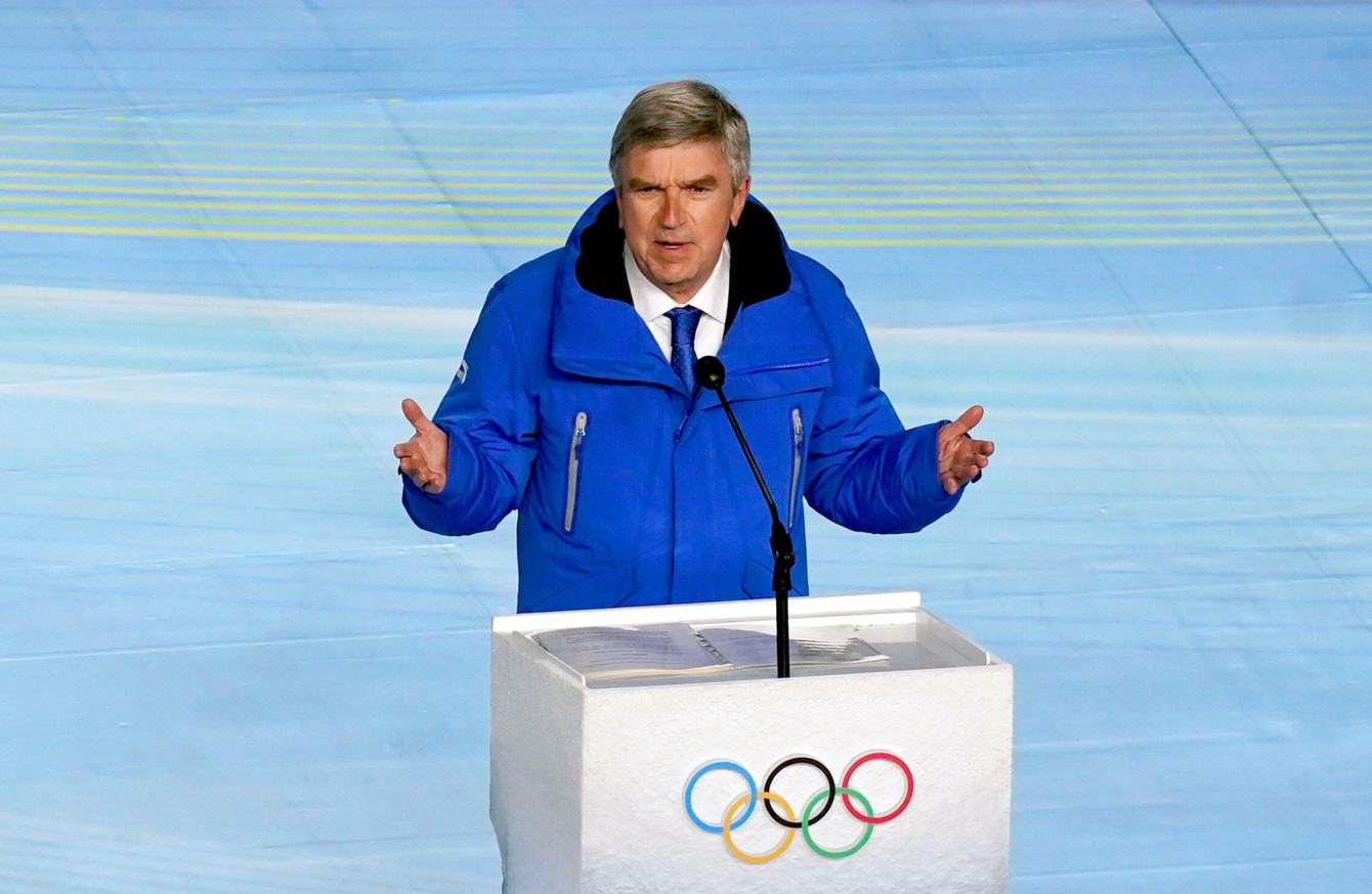 Photo of IOC chief 'on side of peace' in Russia's exile