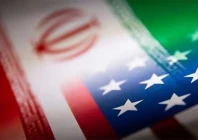 iran s and us flags are seen printed on paper in this illustration taken january 27 2022 photo reuters