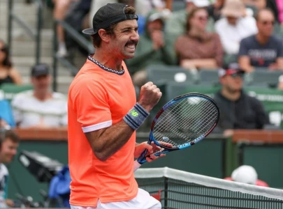 thompson topples tsitsipas at indian wells thompson topples tsitsipas at indian wells