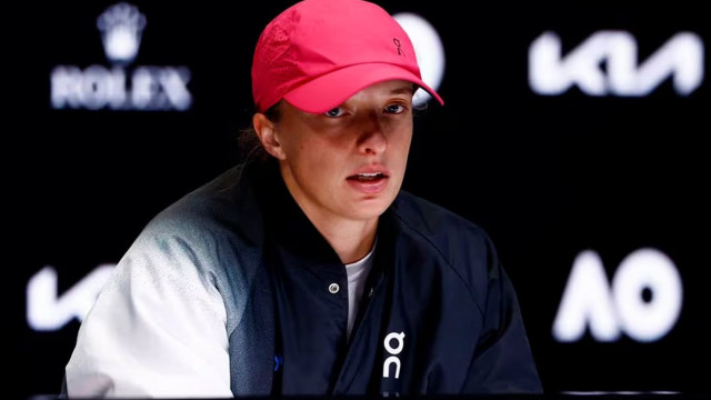 poland s iga swiatek during a press conference after losing her third round match against czech republic s linda noskova photo reuters poland s iga swiatek during a press conference after losing her third round match against czech republic s linda noskova photo reuters