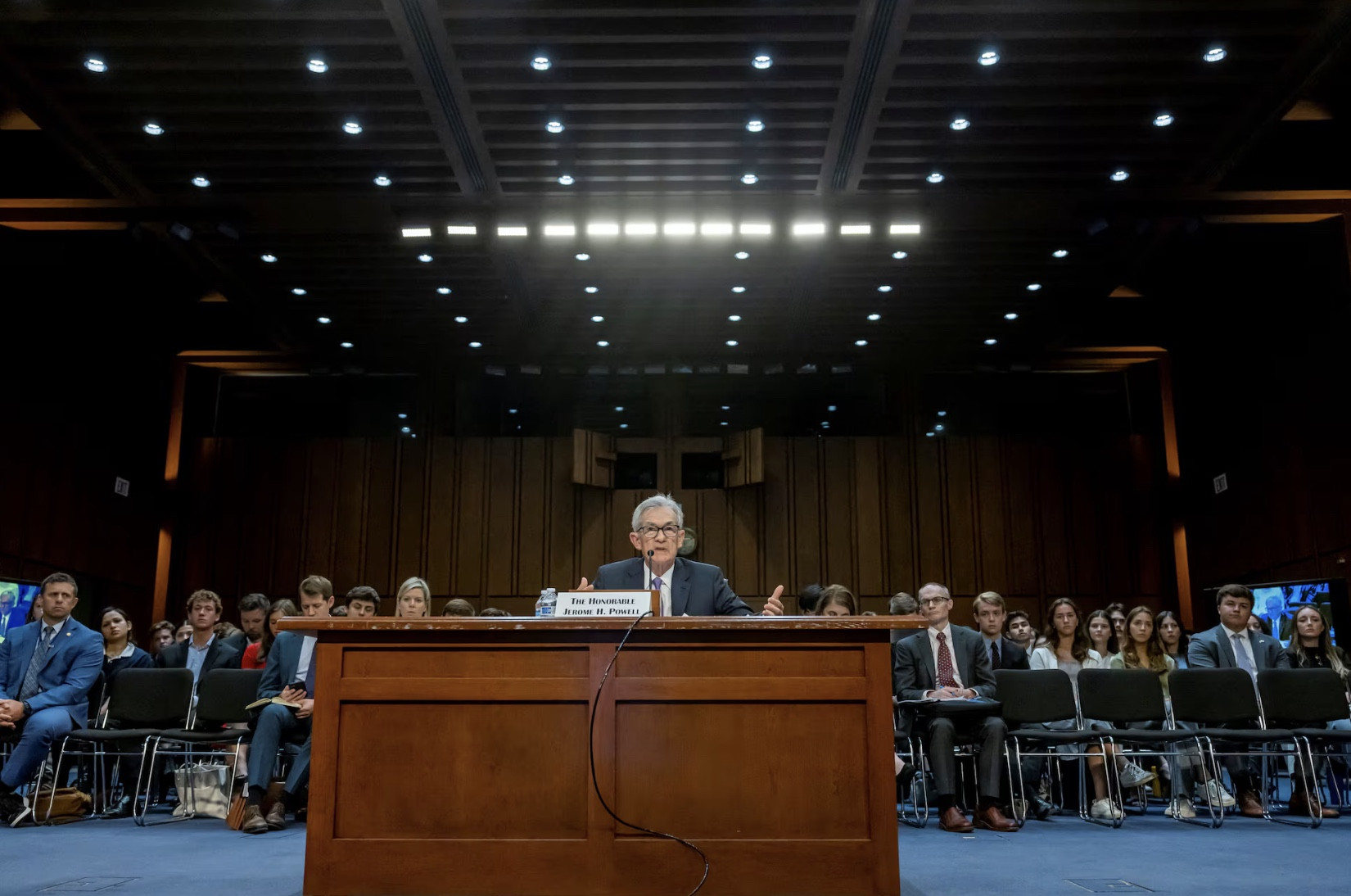 u s federal reserve chair jerome powell testifies before a senate banking housing and urban affairs committee hearing on the semiannual monetary policy report to the congress on capitol hill in washington us photo reuters