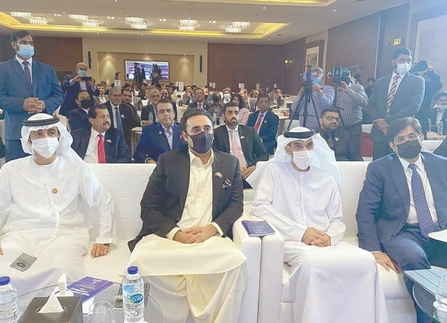 new avenues promoted pakistan peoples party chairman bilawal bhutto zardari and sindh chief minister syed murad ali shah during the sindh investment conference held in dubai on tuesday photo ppi new avenues promoted pakistan peoples party chairman bilawal bhutto zardari and sindh chief minister syed murad ali shah during the sindh investment conference held in dubai on tuesday photo ppi