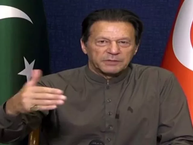 former premier and pti chairman imran khan speaking about economy survey in a video address screengrab former premier and pti chairman imran khan speaking about economy survey in a video address screengrab