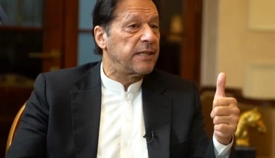 pti chief imran khan gestures during an interview with voa photo screengrab