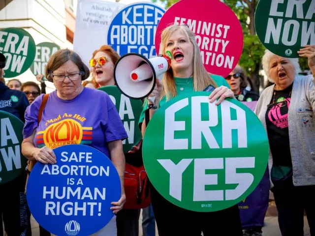 lisa sales president of the virginia now chapter calls for passage of the equal rights amendment outside the district courthouse in washington u s september 28 2022 photo reuters lisa sales president of the virginia now chapter calls for passage of the equal rights amendment outside the district courthouse in washington u s september 28 2022 photo reuters